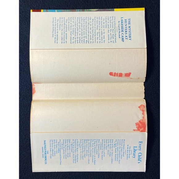 RARE 1934 HC - The Mystery Hunters at Lakeside Camp by Capwell Wyckoff Saalfield - Picture 16 of 16